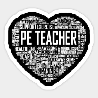 PE Physical Education Teacher P.E.Appreciation Gift Coach Sticker